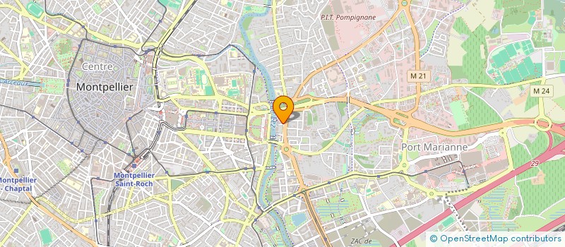 localisation de l'entreprise MADAME AZIZA BOUGHLAL  MONTPELLIER