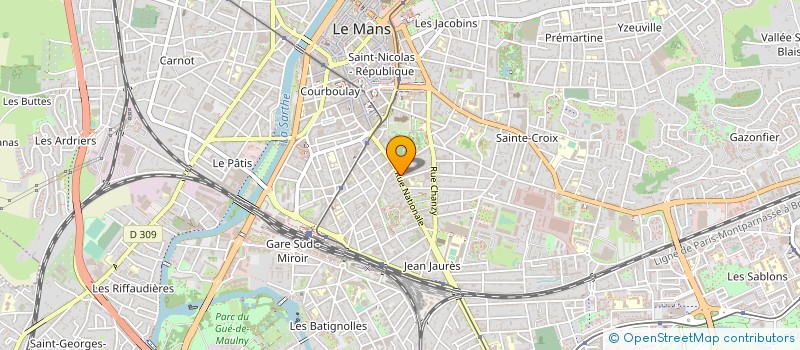 localisation de l'entreprise MADAME AZIZA BOUSSOFARA à LE MANS