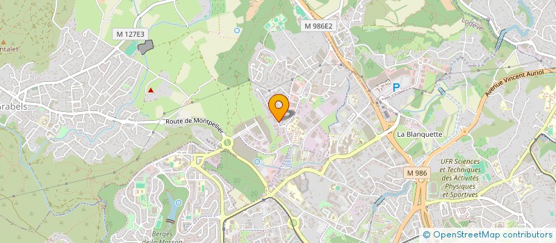 localisation de l'entreprise MADAME AZIZA DERGANE  GRABELS