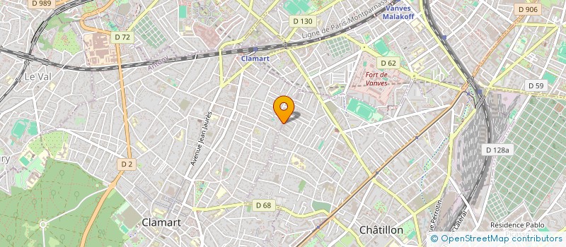 localisation de l'entreprise MADAME AZIZA HANINE à CLAMART
