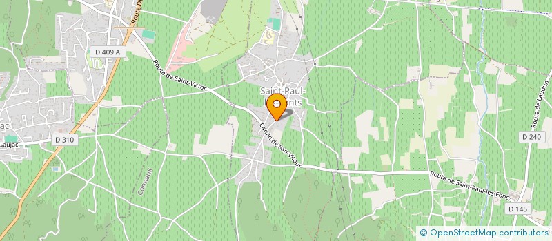 localisation de l'entreprise MADAME AZIZA KAMTAS  SAINT-PAUL-LES-FONTS