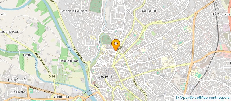 localisation de l'entreprise MADAME AZIZA LHAOUL  BEZIERS