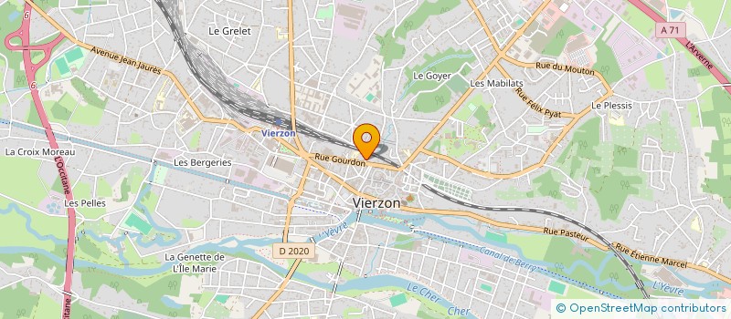 localisation de l'entreprise MADAME AZIZA MAHRAOUI  VIERZON