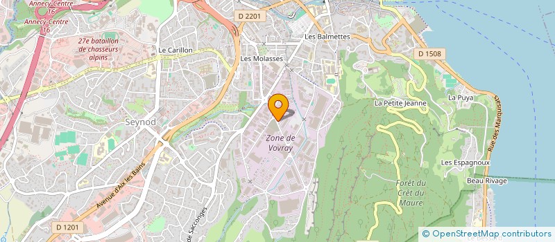 localisation de l'entreprise MADAME AZIZA MOUJAHID à ANNECY