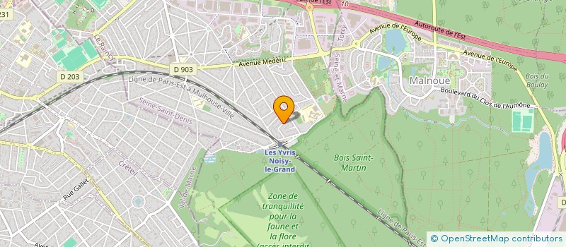 localisation de l'entreprise MADAME AZIZA YAKOTA  NOISY-LE-GRAND