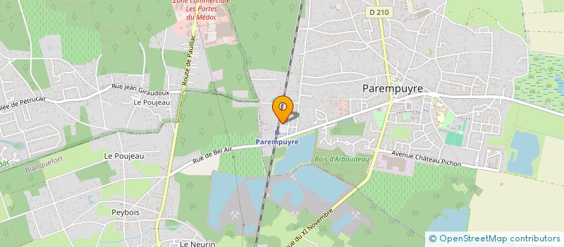 localisation de l'entreprise MADAME AZUR ROCHER  PAREMPUYRE