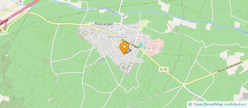 localisation de l'entreprise MADAME AZZEDINE MOUSSA à MONTBLANC