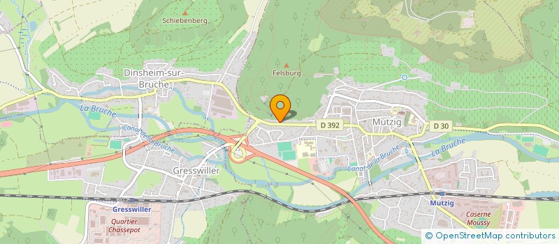 localisation de l'entreprise MADAME AZZIZA BASSER  MUTZIG