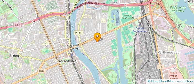 localisation de l'entreprise MADAME AZZIZA GHERIB  CHOISY-LE-ROI