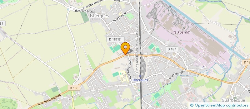 localisation de l'entreprise MADAME B MARICHAL à ISBERGUES