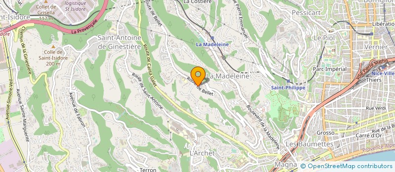 localisation de l'entreprise MADAME BA-LA HORTENSE MARIA FAVRE à NICE