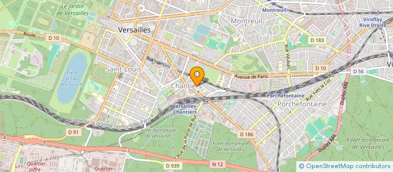 localisation de l'entreprise MADAME BA LISSOUNE à VERSAILLES