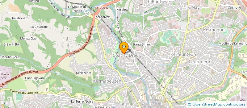 localisation de l'entreprise MADAME BAAGI MONH  QUIMPER