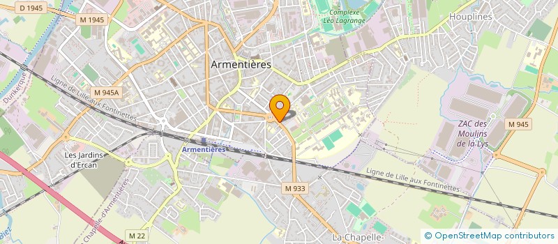 localisation de l'entreprise MADAME BABETTE DECLERCK à ARMENTIERES