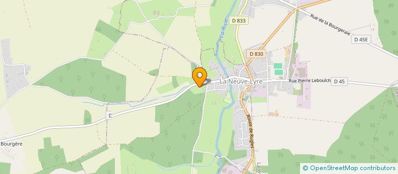 localisation de l'entreprise MADAME BABETTE HAUBERT  LA NEUVE-LYRE