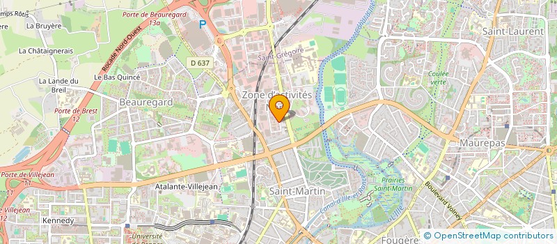 localisation de l'entreprise MADAME BABIANA GUIOMAR CARVALHO à RENNES