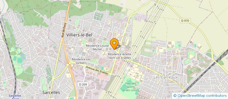 localisation de l'entreprise MADAME BADIA ABDELOUAHABI  VILLIERS-LE-BEL