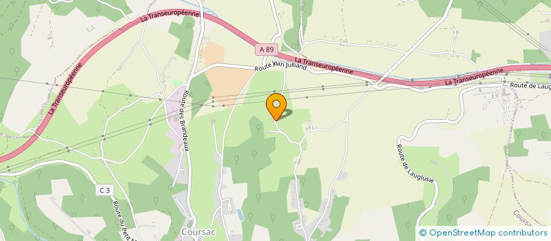 localisation de l'entreprise MADAME BADIA SAFOUANE  COURSAC