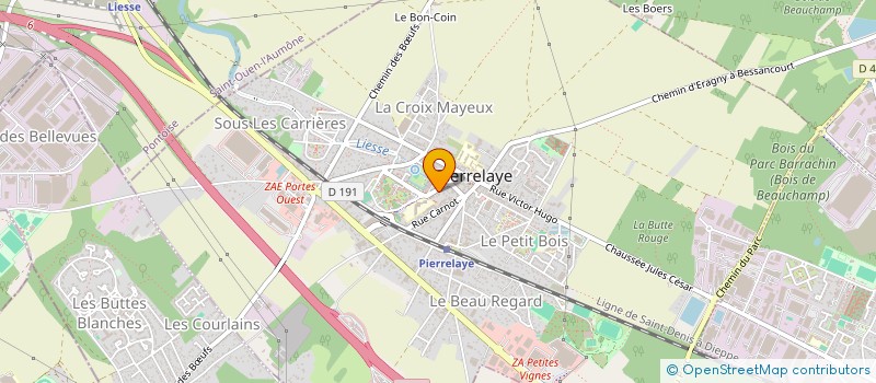 localisation de l'entreprise MADAME BADIALLO SY  PIERRELAYE