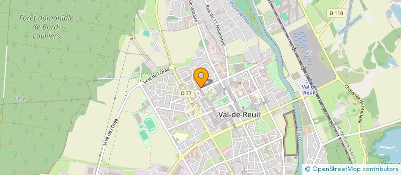 localisation de l'entreprise MADAME BADJI TOURE  VAL-DE-REUIL