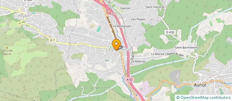 localisation de l'entreprise MADAME BADRA ABDEDDAIM  LA DESTROUSSE