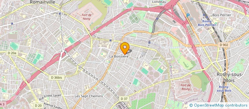 localisation de l'entreprise MADAME BADRA BOURAS  MONTREUIL
