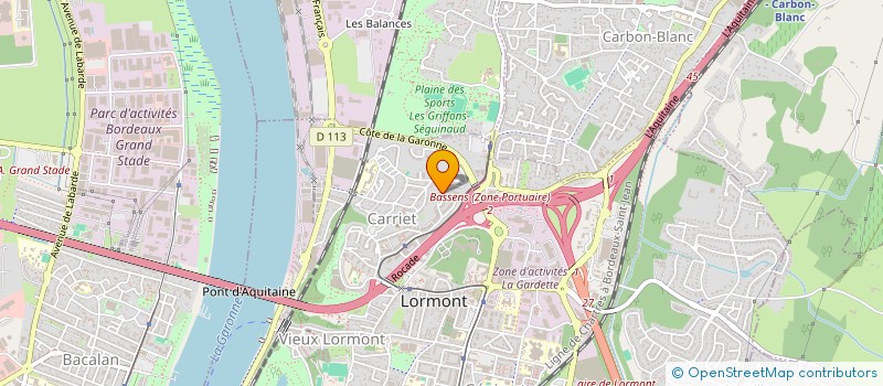 localisation de l'entreprise MADAME BADRA DJAIDRI  LORMONT