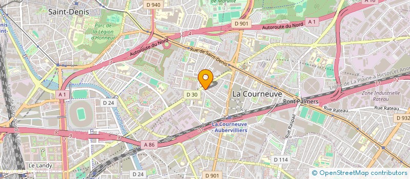 localisation de l'entreprise MADAME BADRIA ADAM YOUCEF MOHAMED EP ADAM ALI à LA COURNEUVE