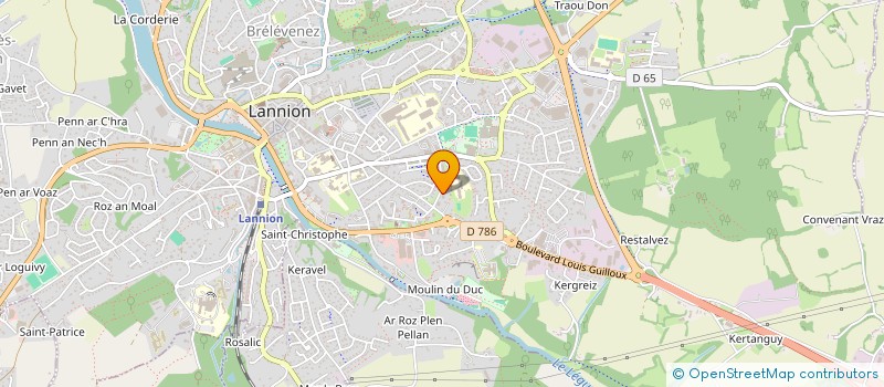 localisation de l'entreprise MADAME BADROUZAMANE BOUSRY à LANNION