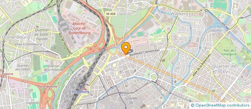 localisation de l'entreprise MADAME BAERBEL WACKER à STRASBOURG