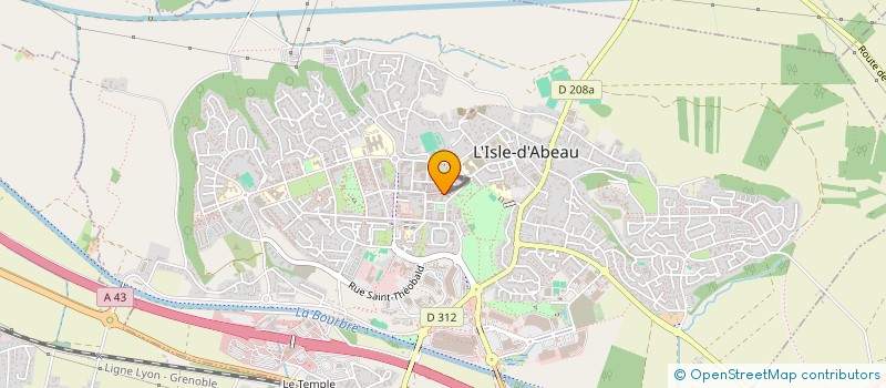 localisation de l'entreprise MADAME BAHAR DURANDEMIR  L'ISLE-D'ABEAU