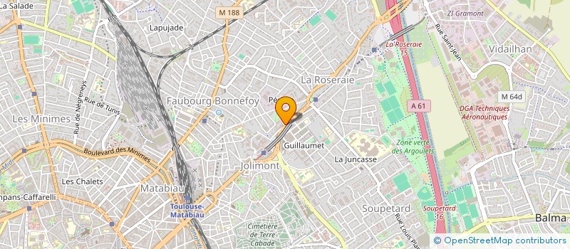 localisation de l'entreprise MADAME BAHIA MERROUCHE à TOULOUSE