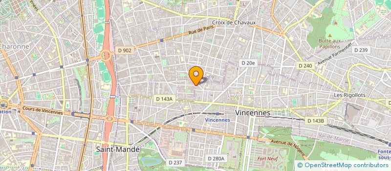 localisation de l'entreprise MADAME BAHIA MOUADDEN à VINCENNES