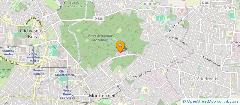 localisation de l'entreprise MADAME BAHIDJA KOLLI  MONTFERMEIL