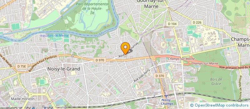 localisation de l'entreprise MADAME BAHYA HOUSSAINI à NOISY-LE-GRAND