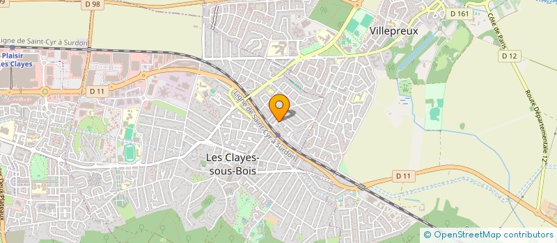 localisation de l'entreprise MADAME BAKHTA BOUCHEBECHIA à LES CLAYES-SOUS-BOIS