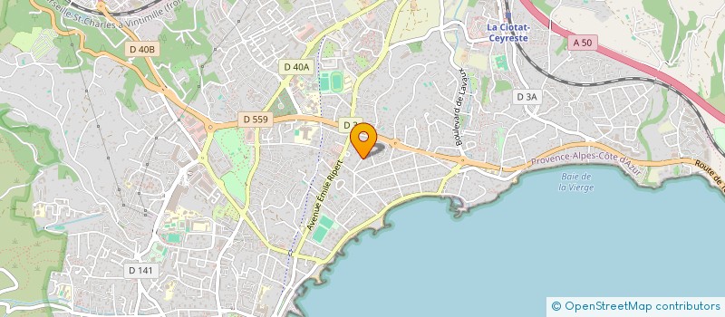 localisation de l'entreprise MADAME BAKHTA FETOUHI  LA CIOTAT