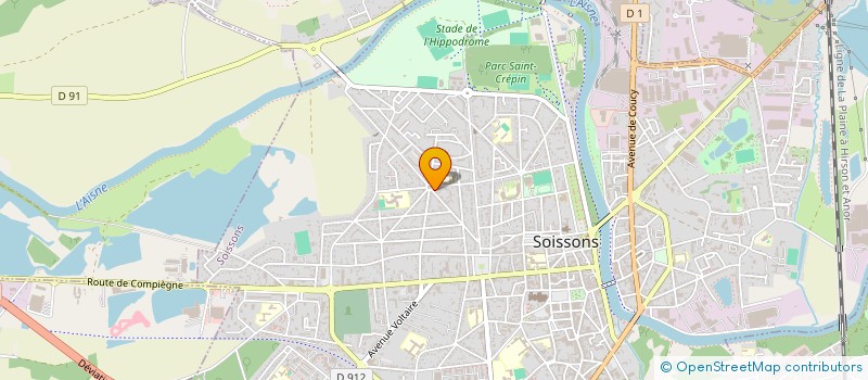 localisation de l'entreprise MADAME BAKO RAVOLOLONIRINA à SOISSONS
