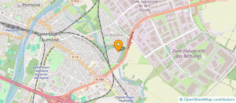 localisation de l'entreprise MADAME BAKOLY RAVELOARISOA à SAINT-OUEN-L'AUMONE