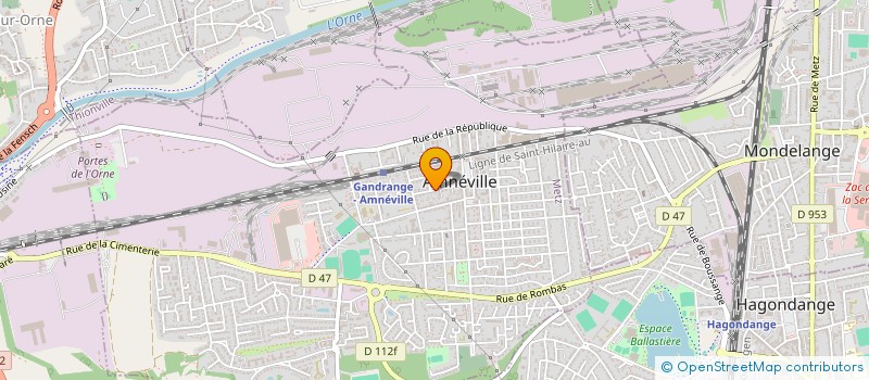 localisation de l'entreprise MADAME BALVINE OTERO  AMNEVILLE