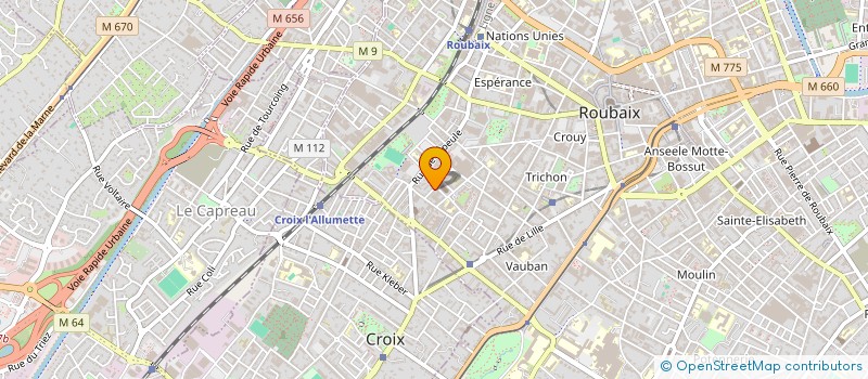 localisation de l'entreprise MADAME BANCHON SUTHIPRAPHA  ROUBAIX