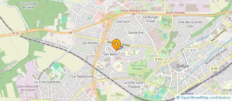 localisation de l'entreprise MADAME BANDELY CISSE à DREUX