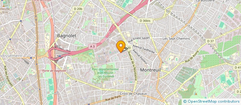 localisation de l'entreprise MADAME BANI CHAIB à MONTREUIL