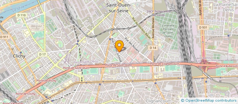 localisation de l'entreprise MADAME BANZOUZI BIKOUNKOU à SAINT-OUEN-SUR-SEINE