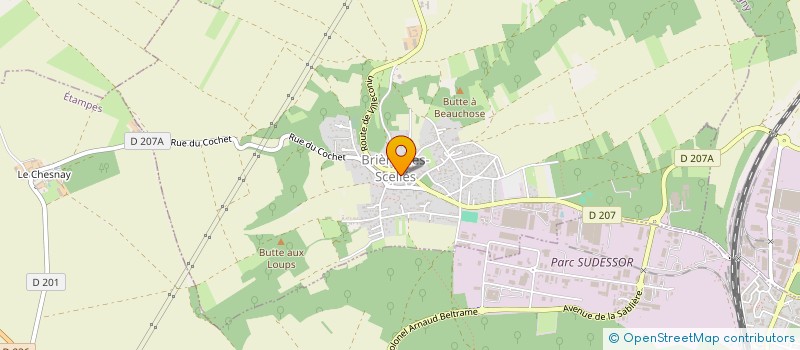 localisation de l'entreprise MADAME BAPTISTINE JUSOT  BRIERES-LES-SCELLES