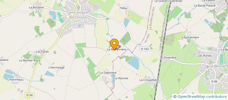 localisation de l'entreprise MADAME BAPTISTINE LECLAIRE à SAINT-HILAIRE-DE-CLISSON