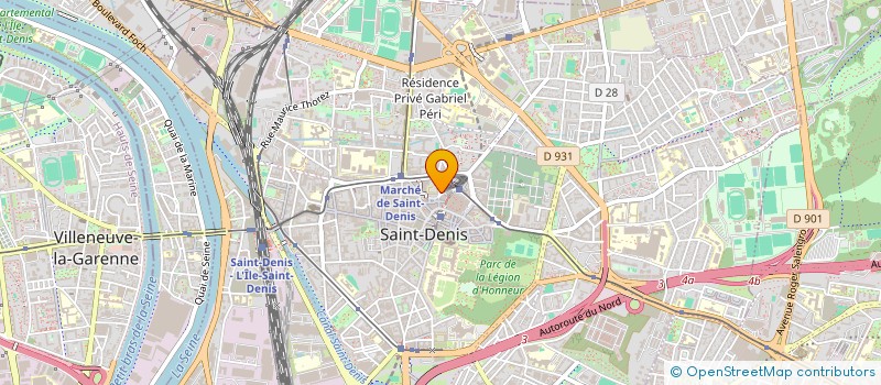 localisation de l'entreprise MADAME BARAA EL HASNI à SAINT-DENIS