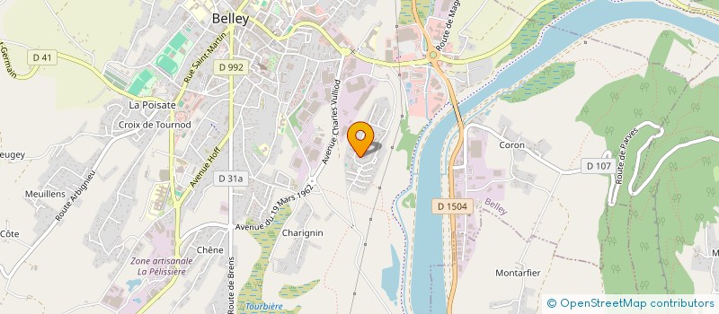 localisation de l'entreprise MADAME BARAEM SALHAH  BELLEY