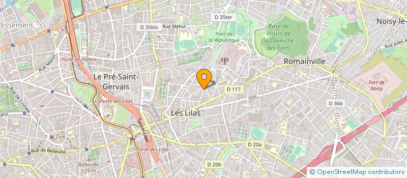 localisation de l'entreprise MADAME BARAKA à LES LILAS