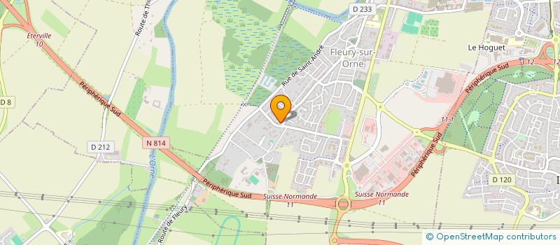 localisation de l'entreprise MADAME BARAKA MAHAMADOU DARI  FLEURY-SUR-ORNE